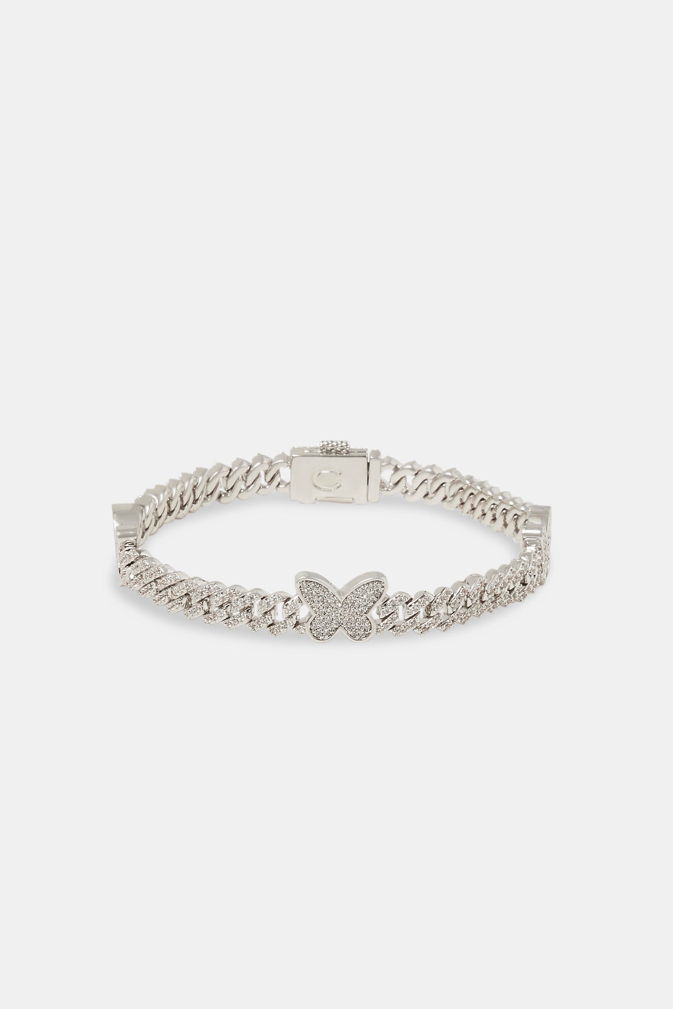Iced Butterfly Cuban Bracelet - 5mm